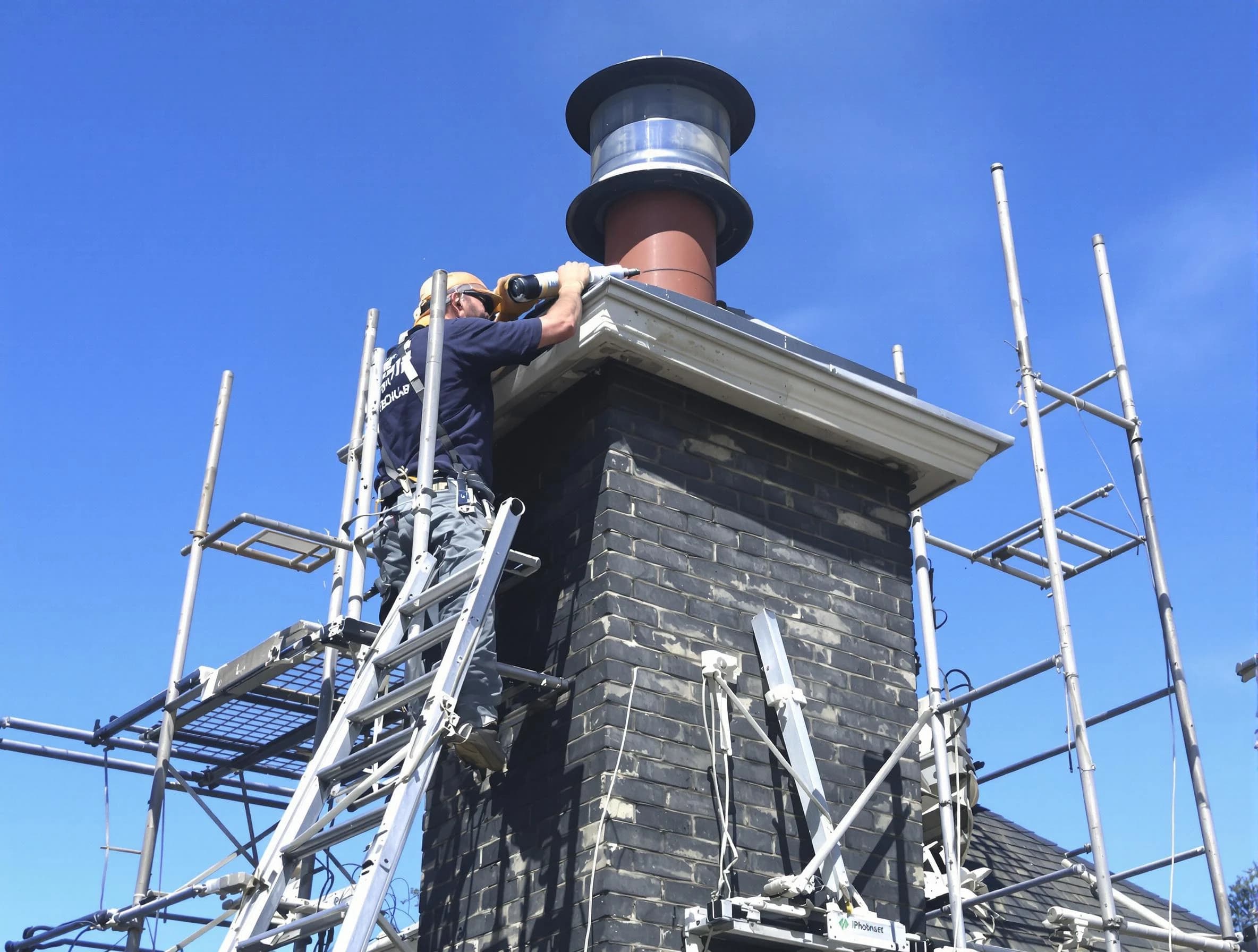 Sturdy chimney crown finished by Peralta Chimney Sweep in Peralta, NM