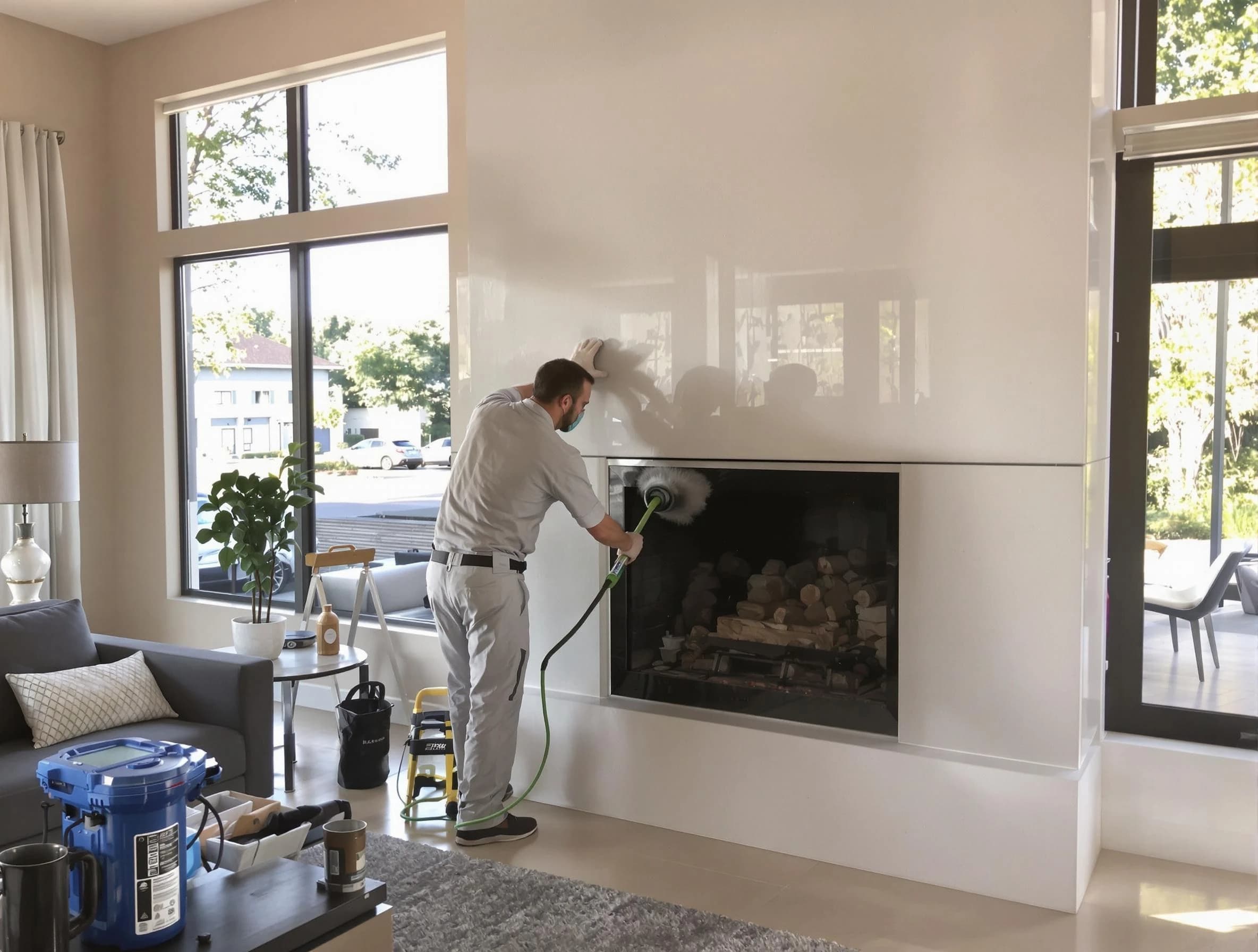 Peralta Chimney Sweep performing thorough soot removal in Peralta, NM