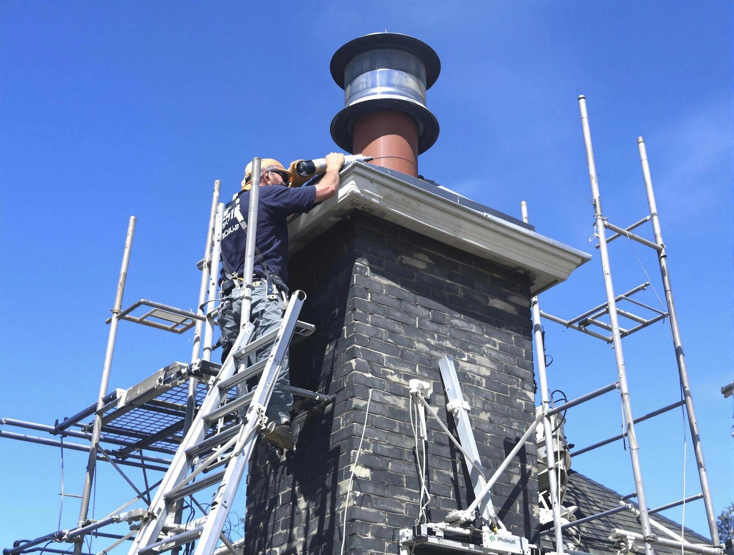Sturdy chimney crown finished by Peralta Chimney Sweep in Peralta, NM