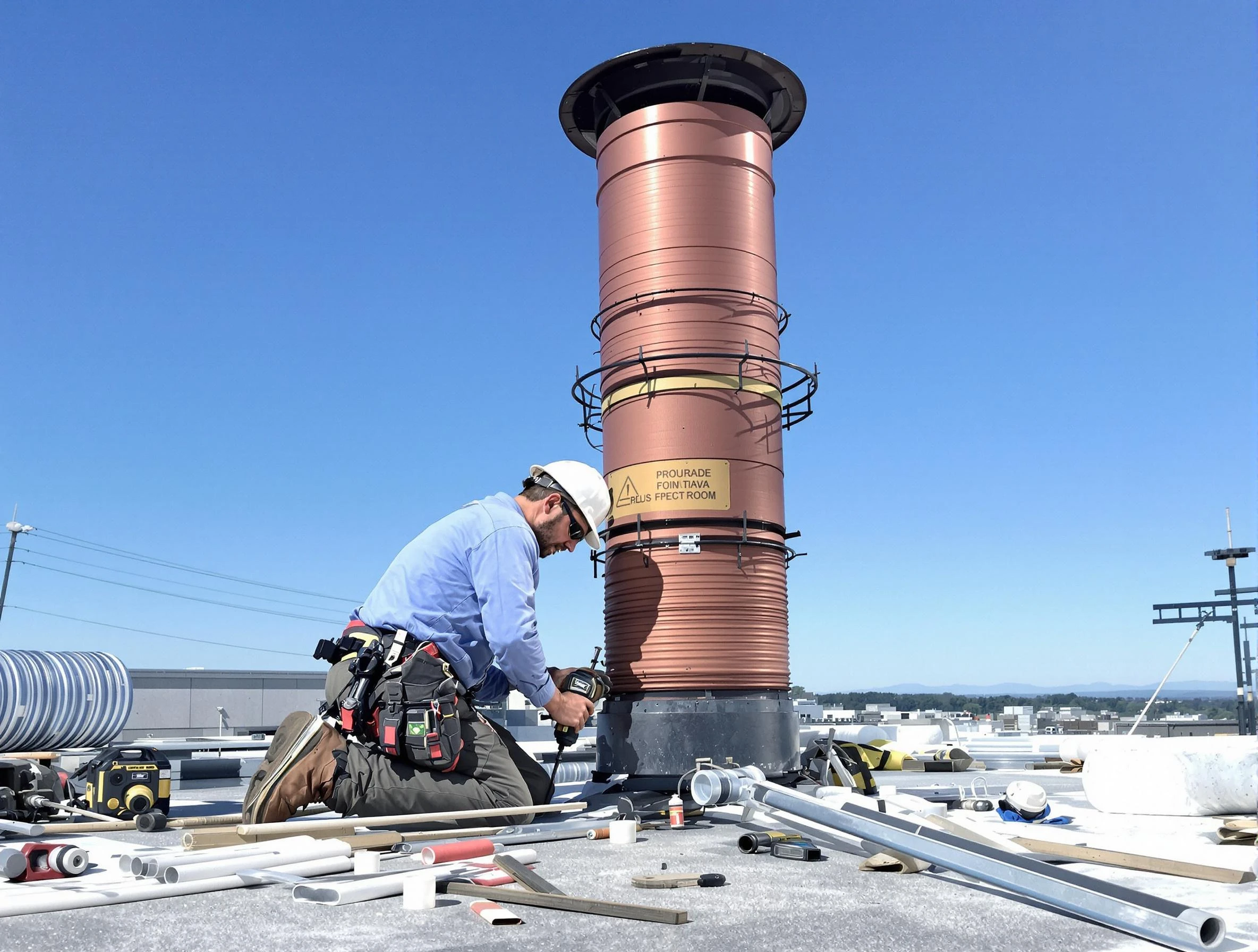 Installed chimney liner by Peralta Chimney Sweep in Peralta, NM