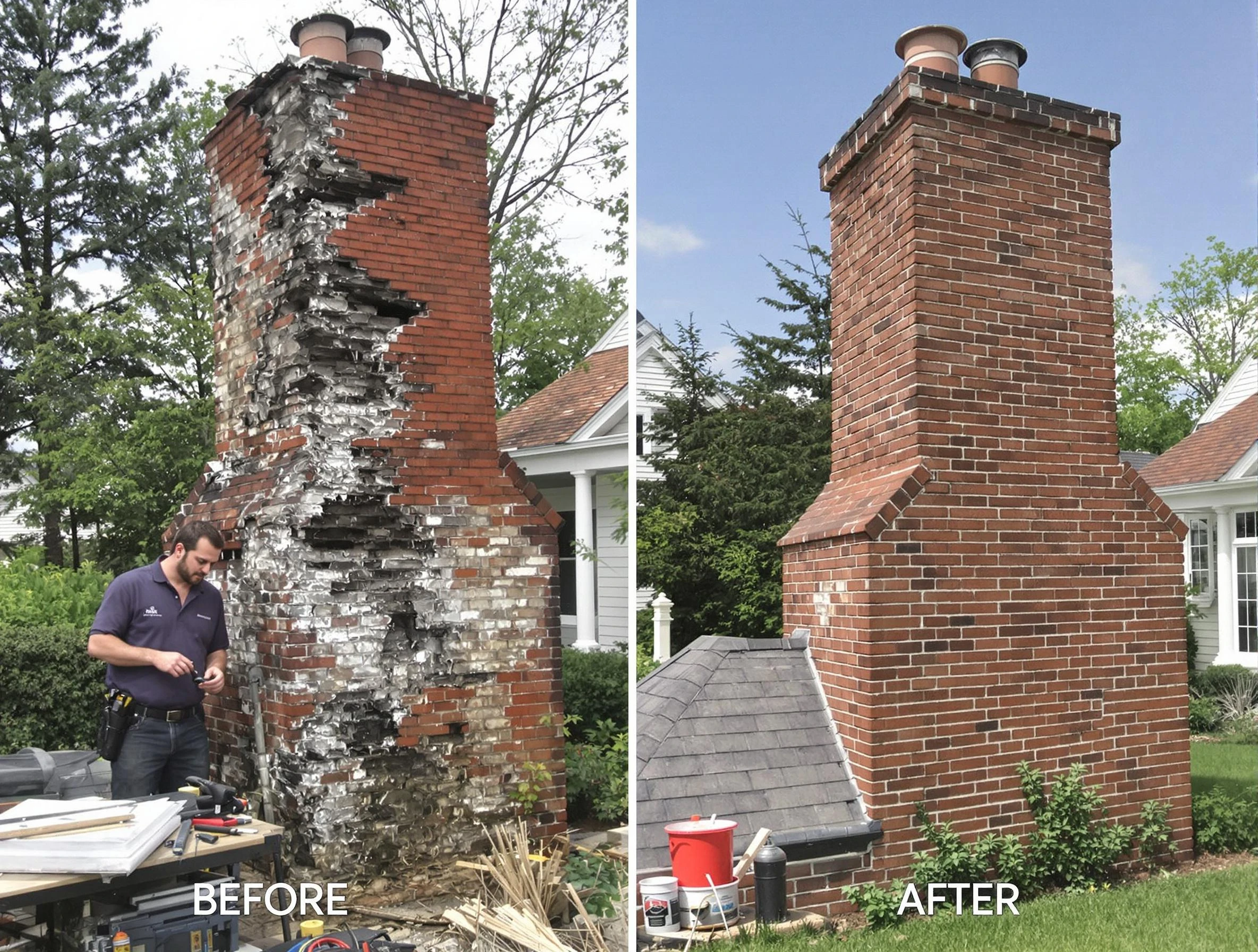 Peralta Chimney Sweep performing a full chimney restoration in Peralta, NM